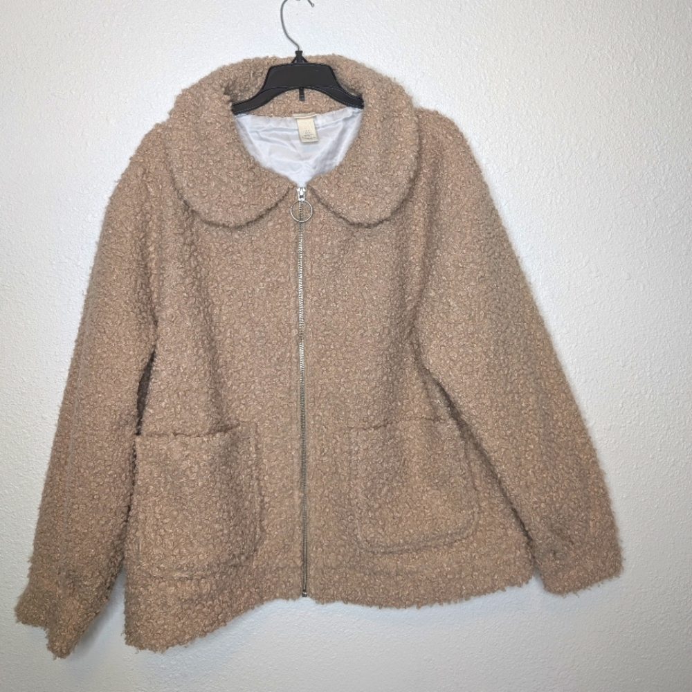 H&M Shearling Teddy Bear Jacket size M - Picture 5 of 6